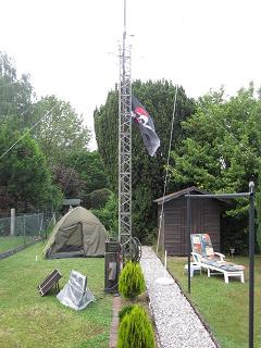 Portable Solar Power RPTR-System with Portable Tower