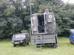 EmComm Iltis and Iveco with TacCom Shelter owner Uli DK9UMA and Rudolf DL1ZAV